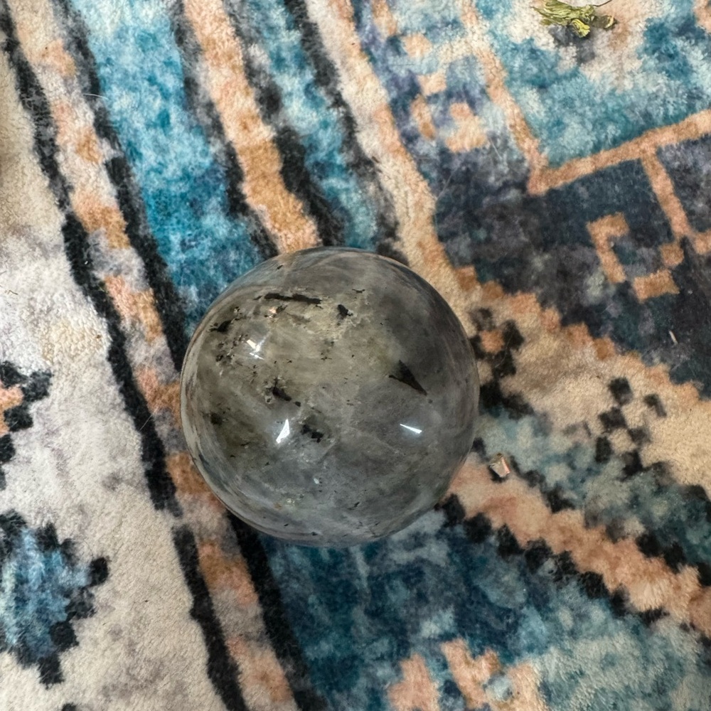 Gray Labradorite Sphere - Picture 2 of 2